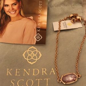 Kendra Scott Elaina Rose Gold Chain Bracelet